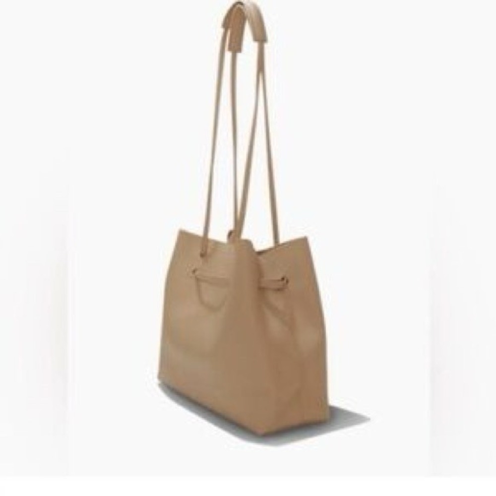 8 Other Reasons Womens Vegan Leather Slouchy Bucket Crossbody Bag Tan One Size